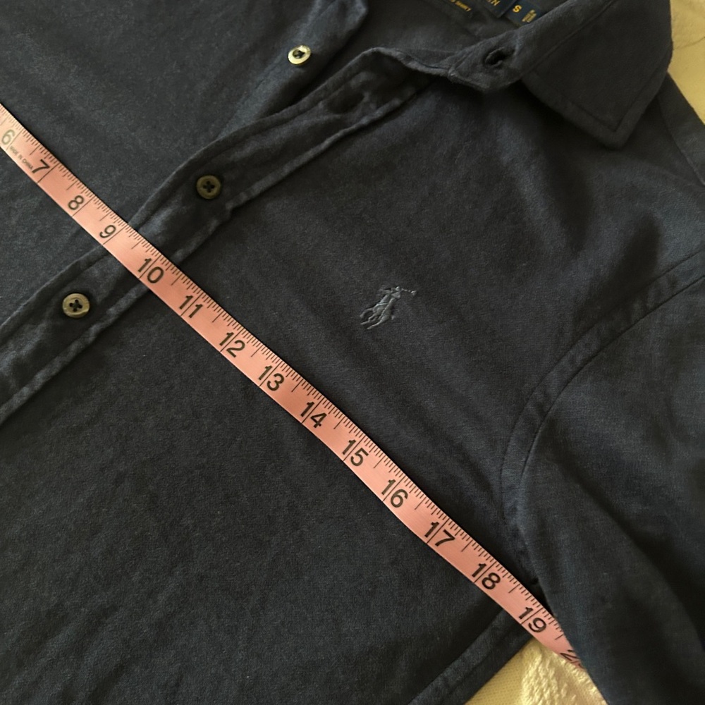 EUC Ralph Lauren men’s slim fit knit dress shirt 100% cotton button down size S. - Picture 12 of 12